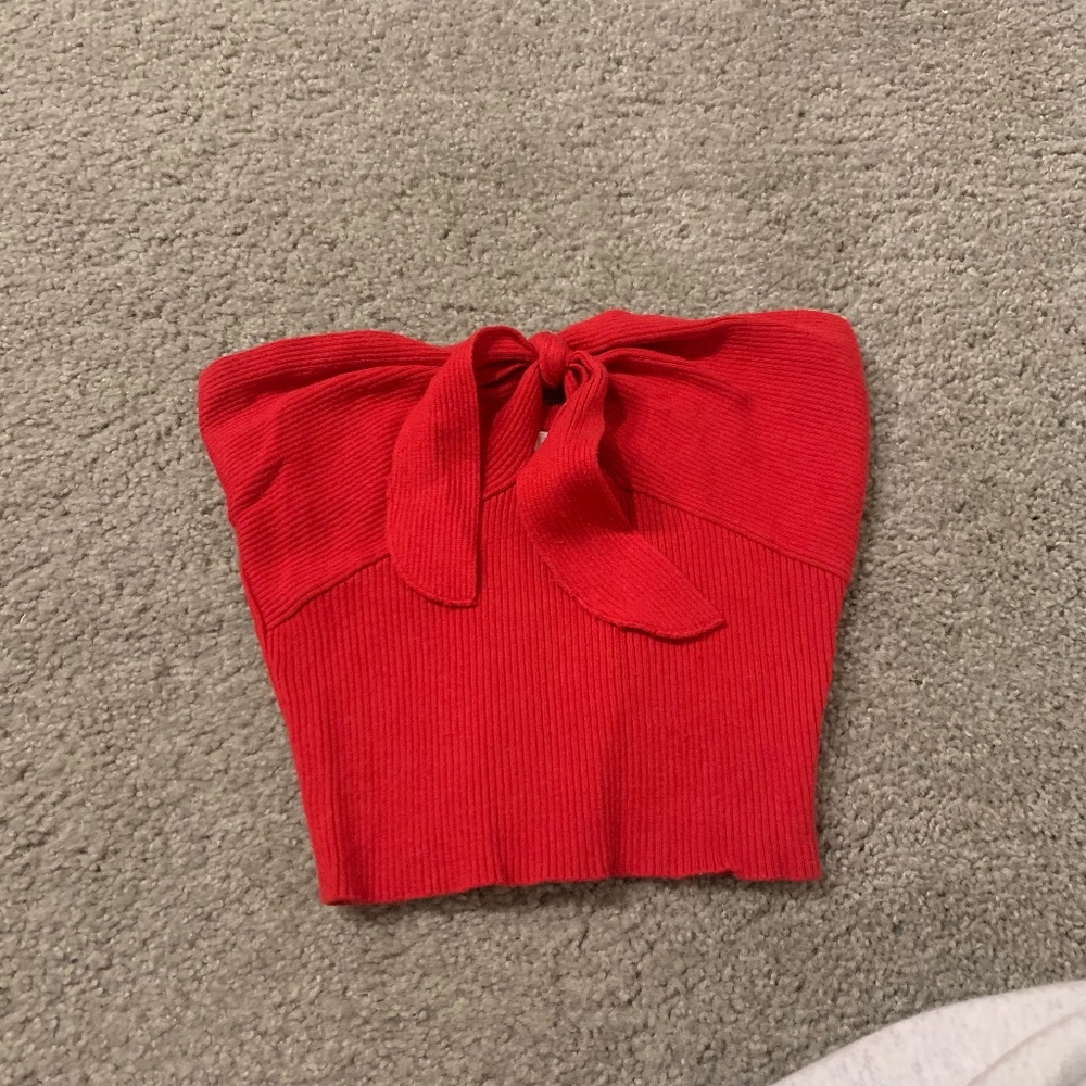 Lottie Moss Crop Top (red, size XS)